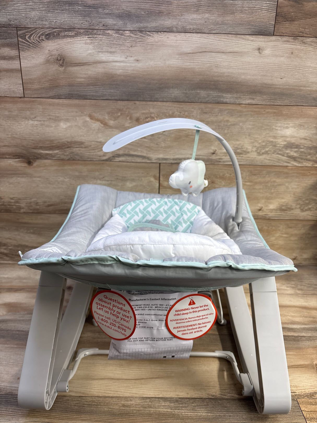 Ingenuity Keep Cozy 3-in-1 Grow with Me Baby Bouncer, Rocker & Toddler Seat Weaver