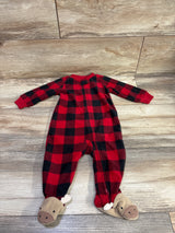 Carter's Plaid Blanket Sleeper Red sz 6m