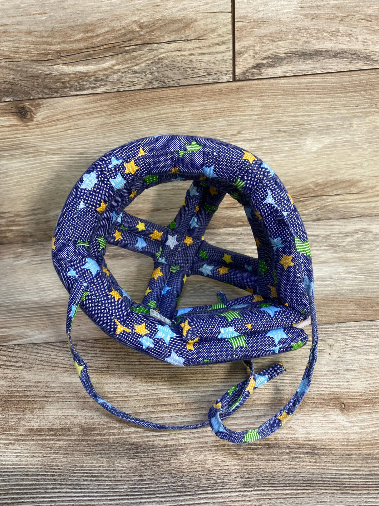 Baby Head Protector in Blue Stars