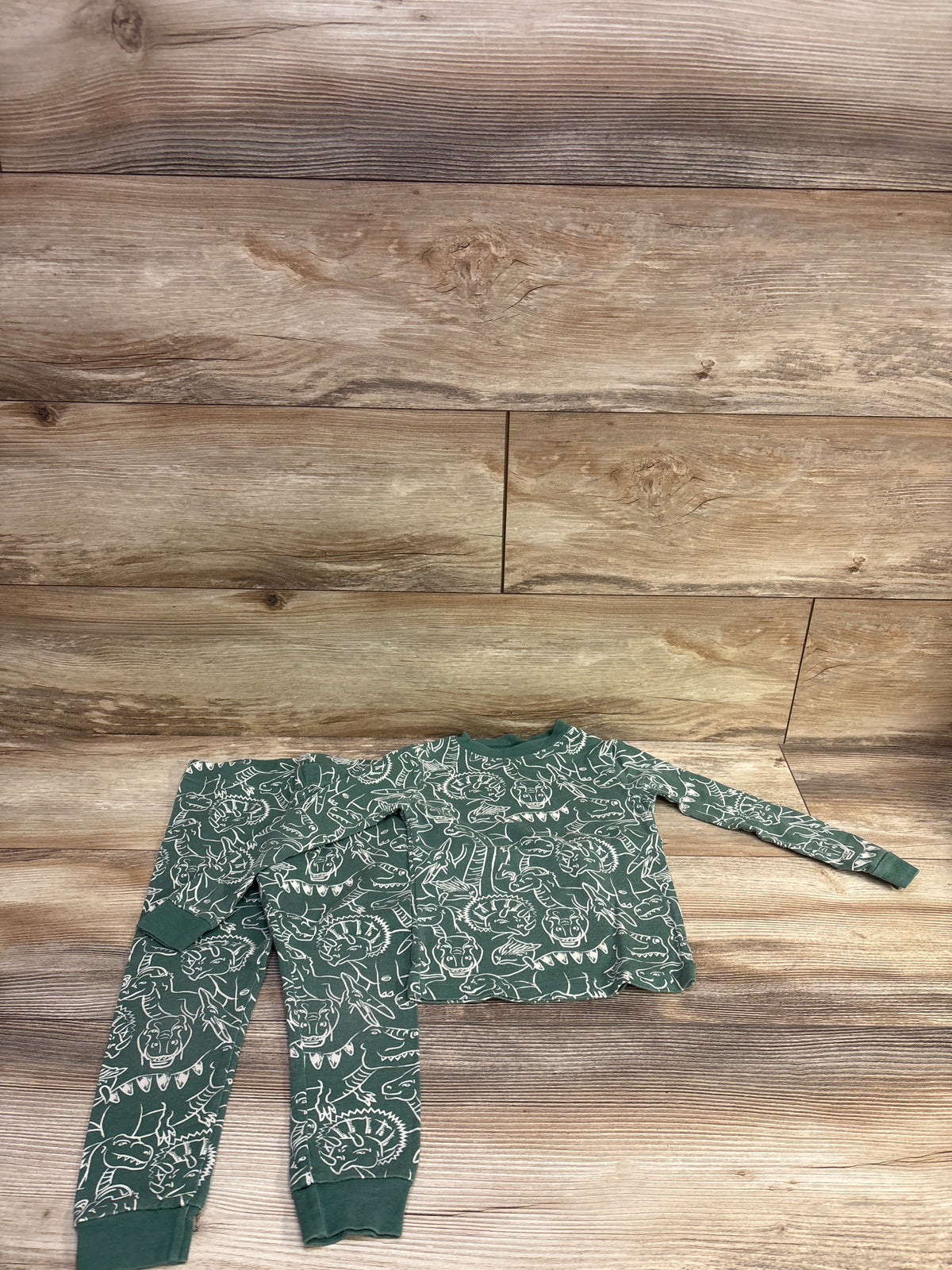 Member's Mark 2pc Pajama Set Green sz 3T