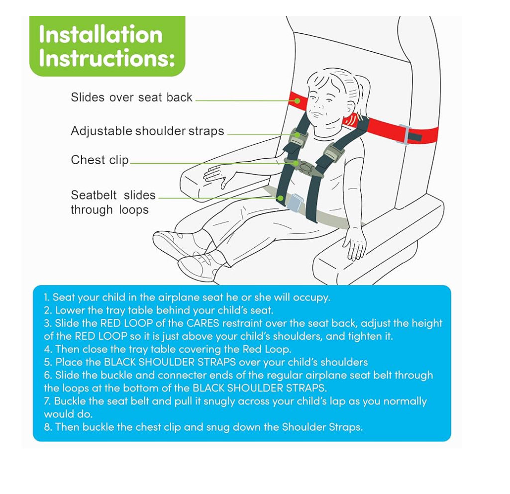 Cares Kids Fly Safe Airplane Safety Harness