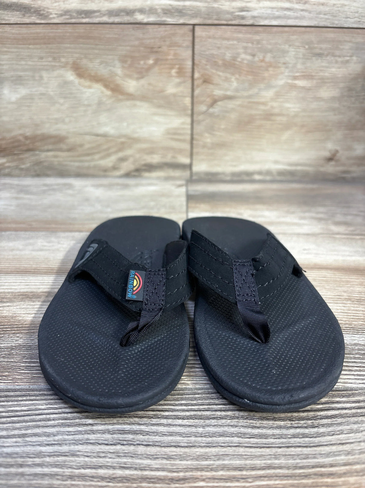 Rainbow Cape Sandals Black sz 11/12c