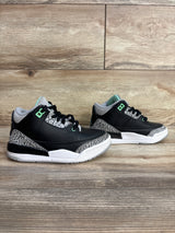 Air Jordan 3 Retro PS 'Green Glow' Sneakers, Black sz 11c