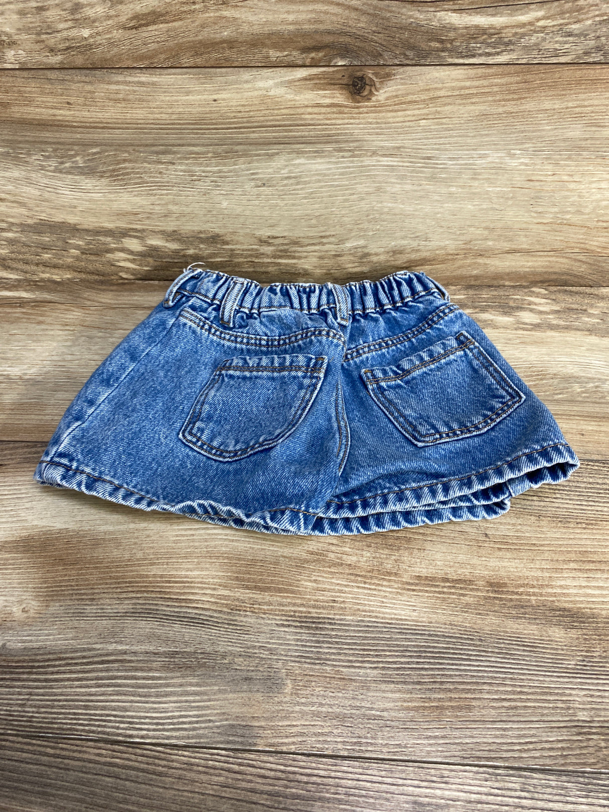 Zara Paper Bag Denim Skort sz 3-4T
