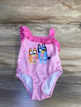 Bluey 1pc Ruffle Swimsuit Pink sz 18m