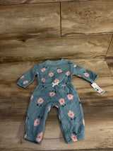 NEW Carter's Floral Coverall Blue sz 6m