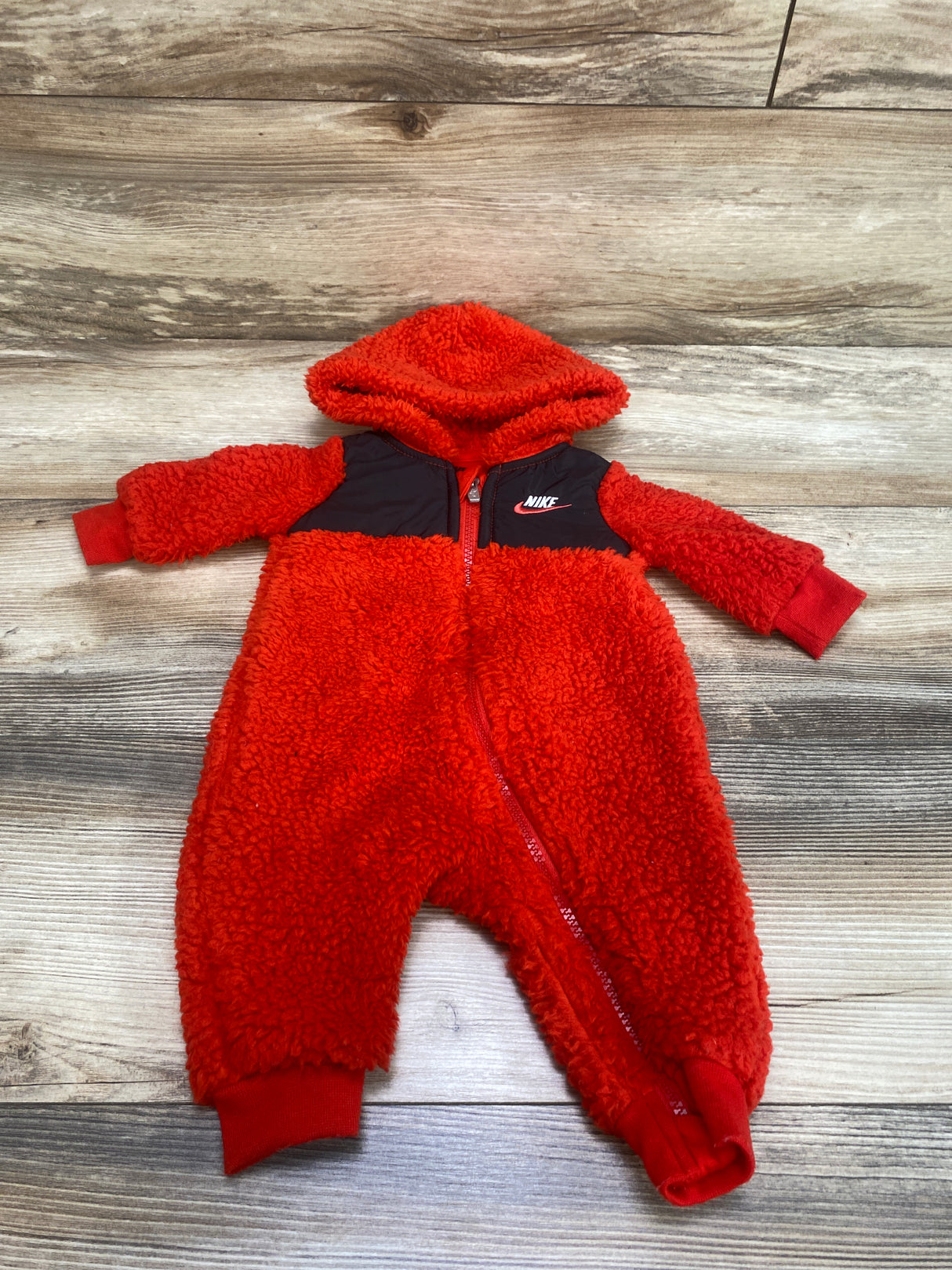 Nike Sherpa Hooded Coverall Red sz 3m