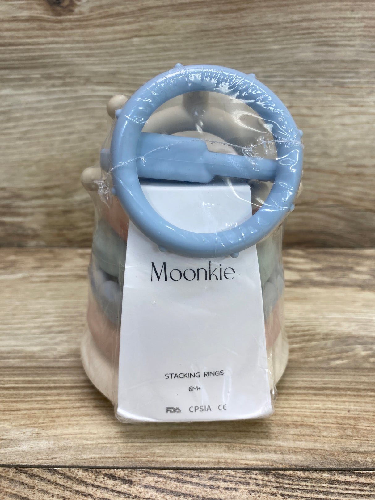 NEW Moonkie Stacking Teething Rings 7Pcs