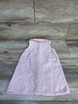 NEW Zara Embroidered Denim Button-Front Dress Pink sz 3T