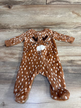 North Pole Plush Reindeer Sleeper Brown sz 3m