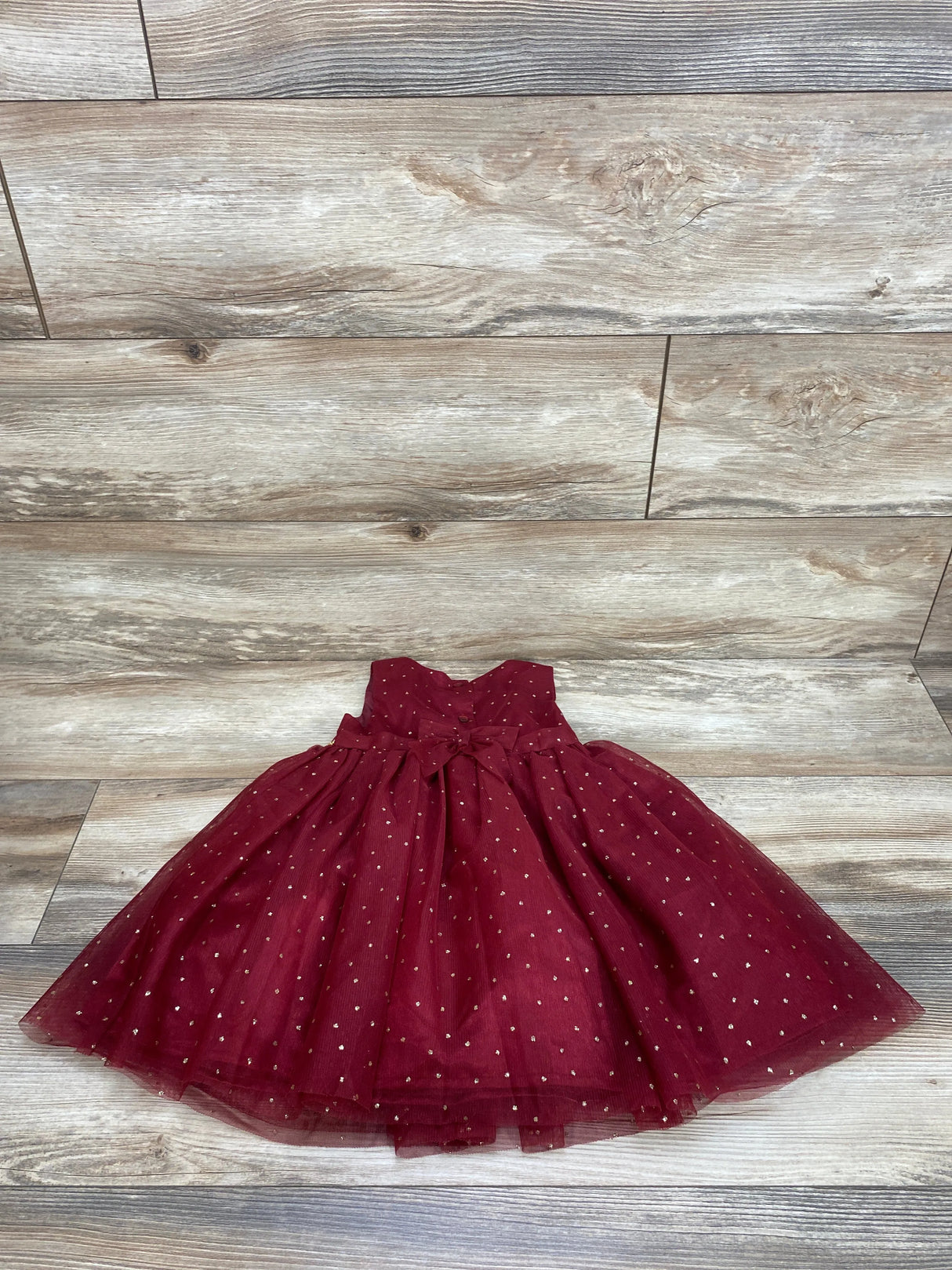 Blueberi Boulevard Burgundy Tulle Sleeveless Dress sz 24m