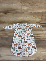 The Peanutshell Animal Print Sleeper White sz 0-3m