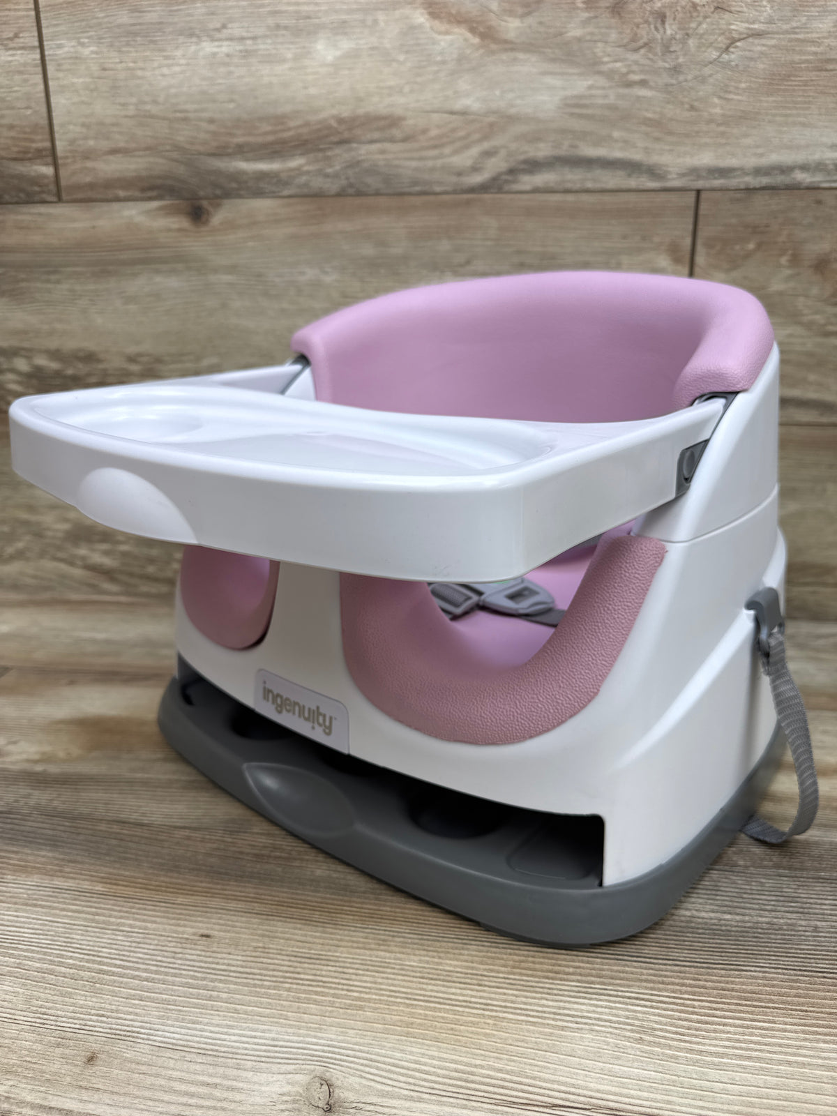 Ingenuity Baby Base 2-in-1 Booster Feeding & Floor Seat - Pink