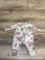 Modern Moments Floral Footless Sleeper Ivory sz 3-6m
