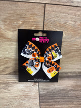 NEW Halloween Print Hair Bow White