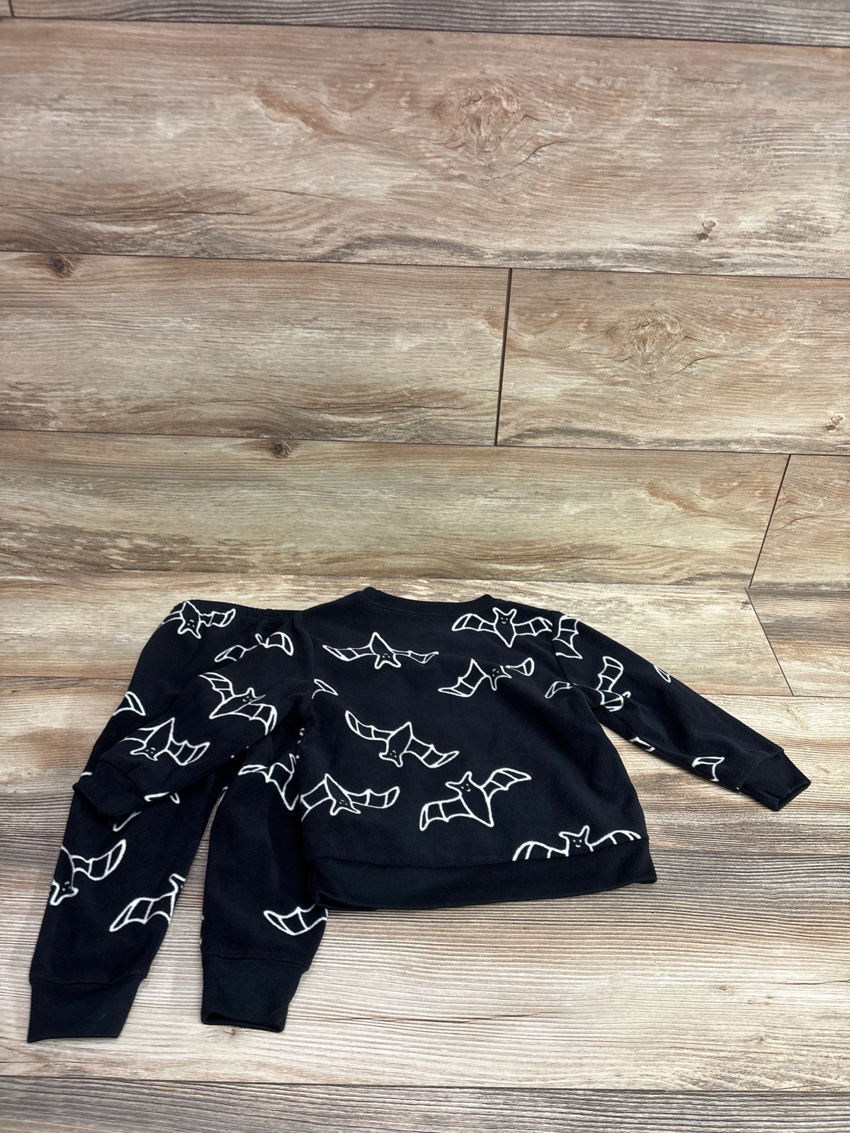 Carter's 2pc Fleece Bat Print Shirt & Pants Set Black sz 2T