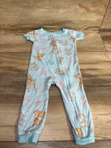 Disney Baby Bambi Sleeper Light Blue sz 12m