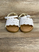 Sugar Ibby Floral Chop Cut Out Sandals White sz 7c