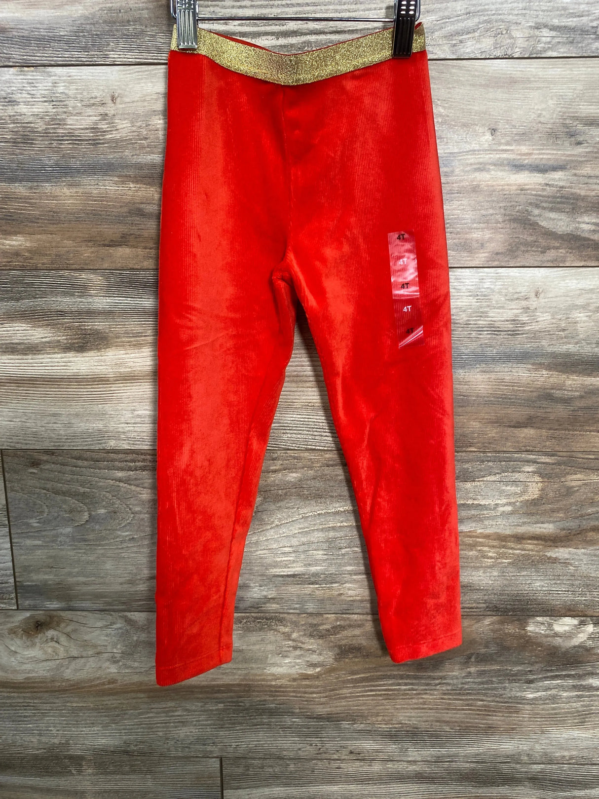 NEW Epic Threads Red Ribbed Leggings sz 4T - Me n Mommy To Be