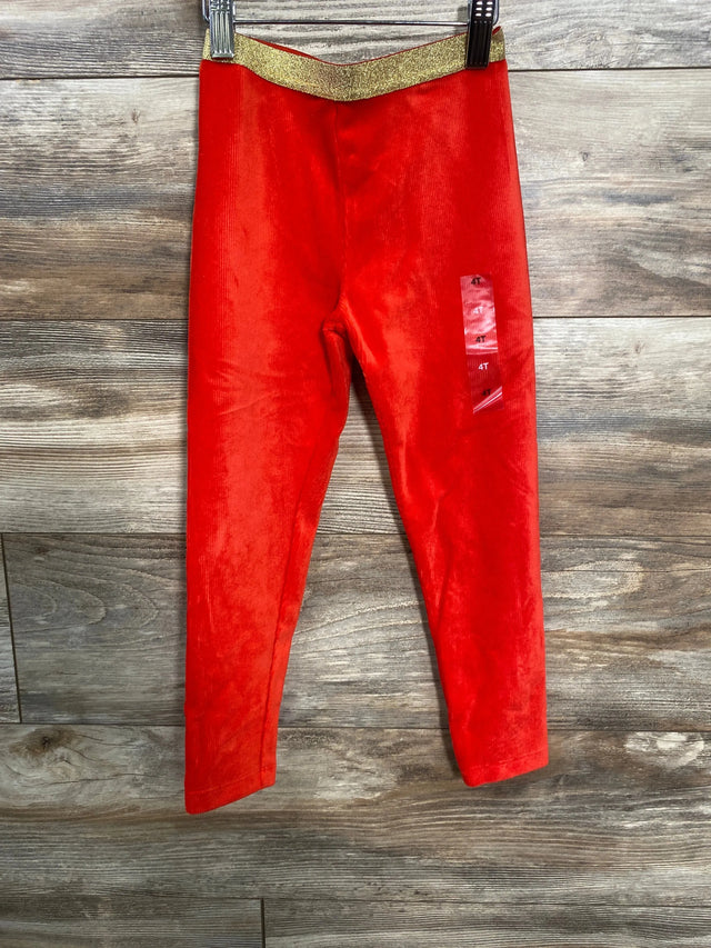 NEW Epic Threads Red Ribbed Leggings sz 4T - Me n Mommy To Be