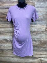 2 Hearts Maternity Ribbed Dress Purple  sz Small