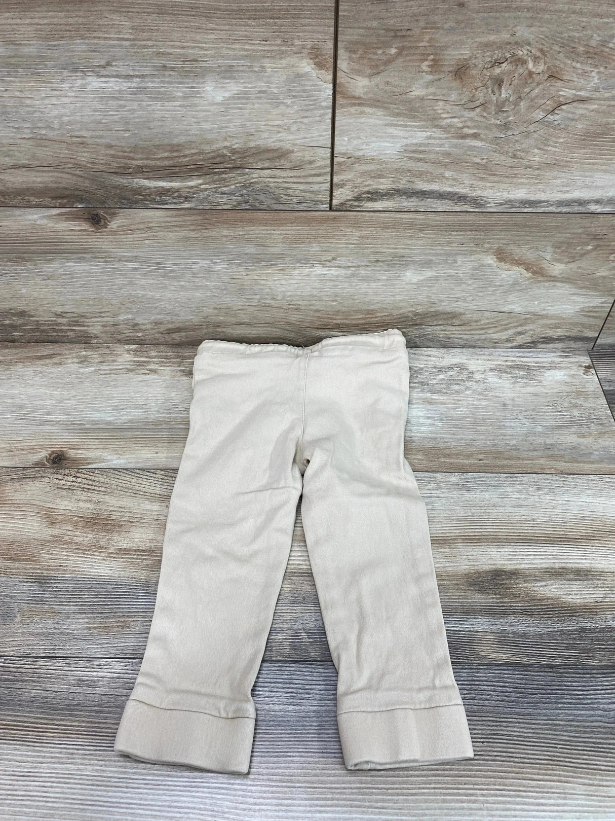 Drawstring Pull On Pants Beige sz 2T