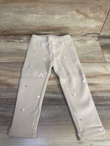 NEW Baby Gap Bear Pull On Cozy Lined Pants Beige sz 2T