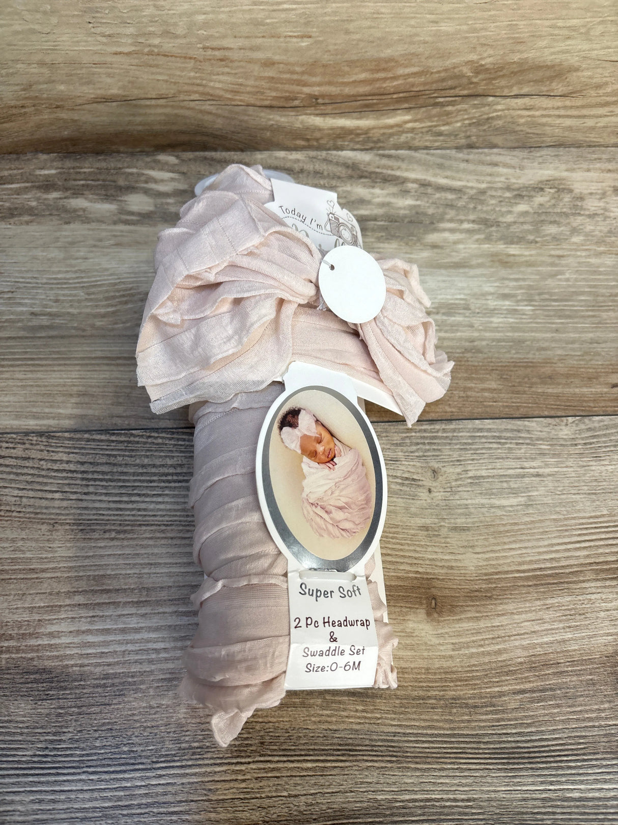NEW So 'Dorable 2pc Headwrap & Swaddle Set Pink sz 0-6m