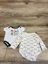 Hudson Baby 2pk Bodysuits White sz 24m