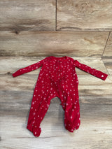 Petite Plume Full Zip Footie Red sz 3-6m