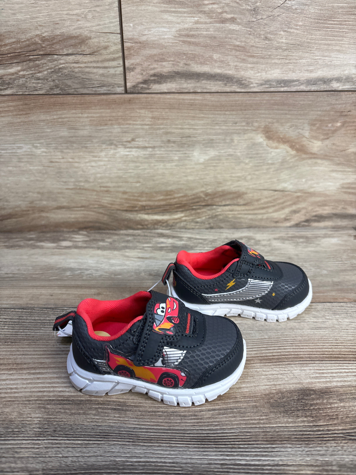 NEW Disney Baby Cars Lightning McQueen Sneakers Grey sz 3c