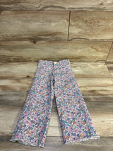 Zara Floral Jeans White sz 3-4T
