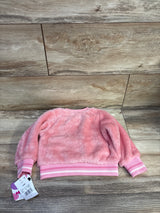 NEW Disney Junior Minnie Mouse Faux Fur Sweatshirt Pink sz 12m