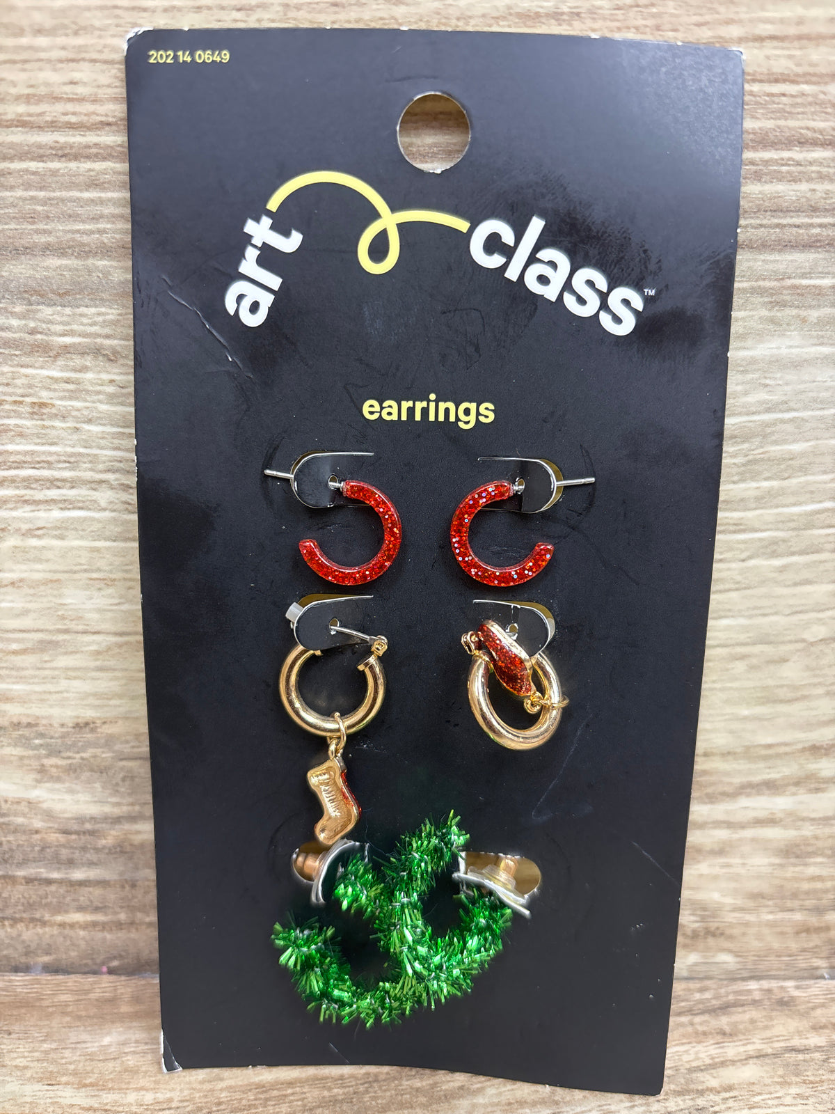 NEW Art Class 3pk Christmas Earrings
