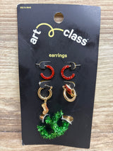 NEW Art Class 3pk Christmas Earrings