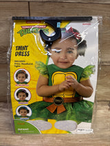 Spirit Halloween Teenage Mutant Ninja Turtles 3pc Dress Costume Set Green sz 6-12m