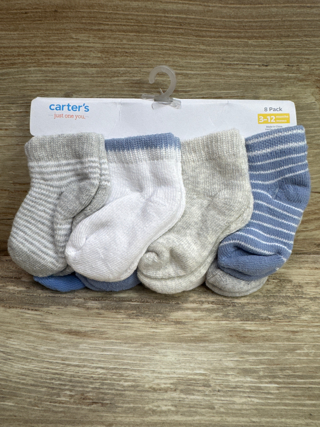 NEW Just One You 8pk Socks sz 3-12m