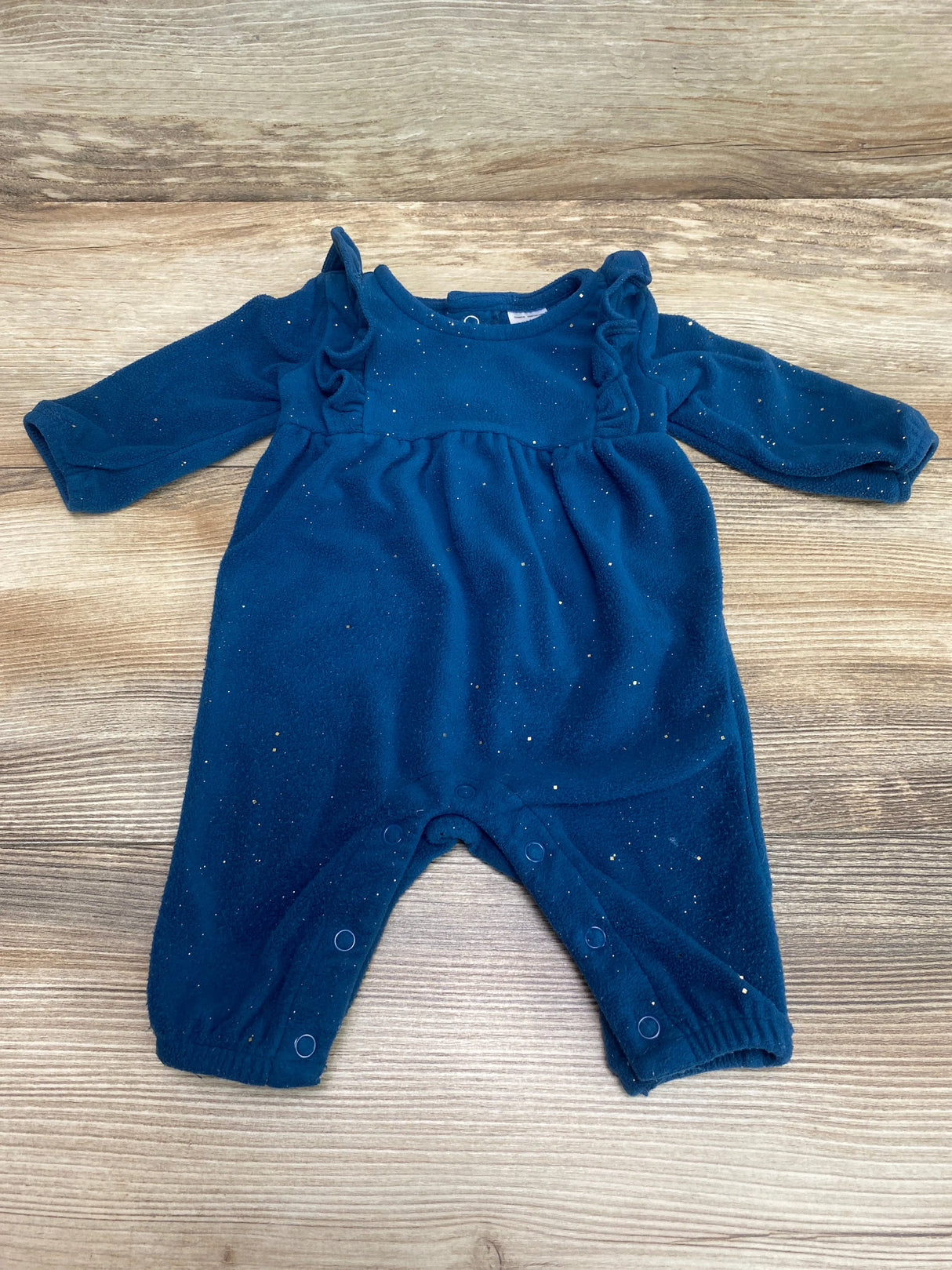 Carter's Fleece Coverall Blue sz Newborn