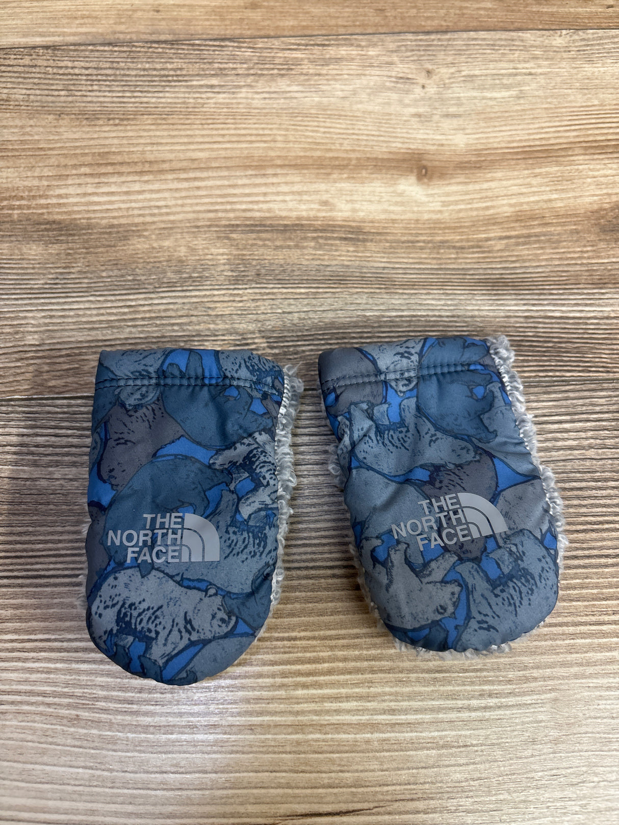 The North Face Littles Suave Oso Mittens Blue sz 0-12m