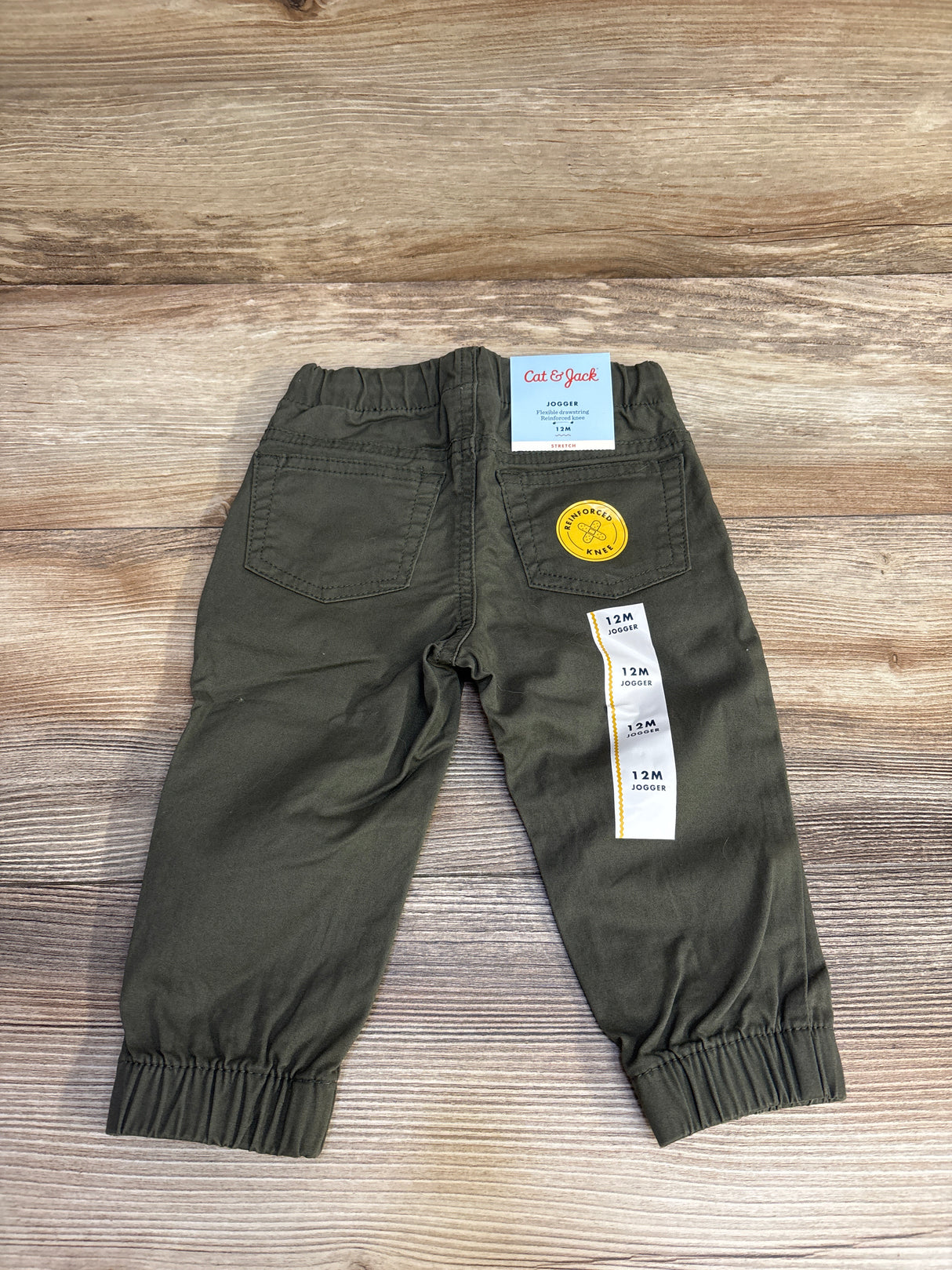 NEW Cat & Jack Joggers Green sz 12m