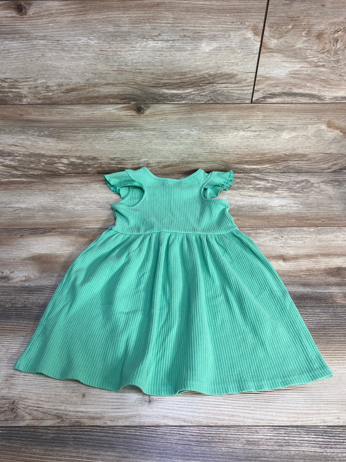 Cat & Jack Ribbed Dress Green sz 5T