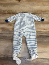 Chick Pea Striped Blanket Sleeper Blue sz 12m - Me n Mommy To Be