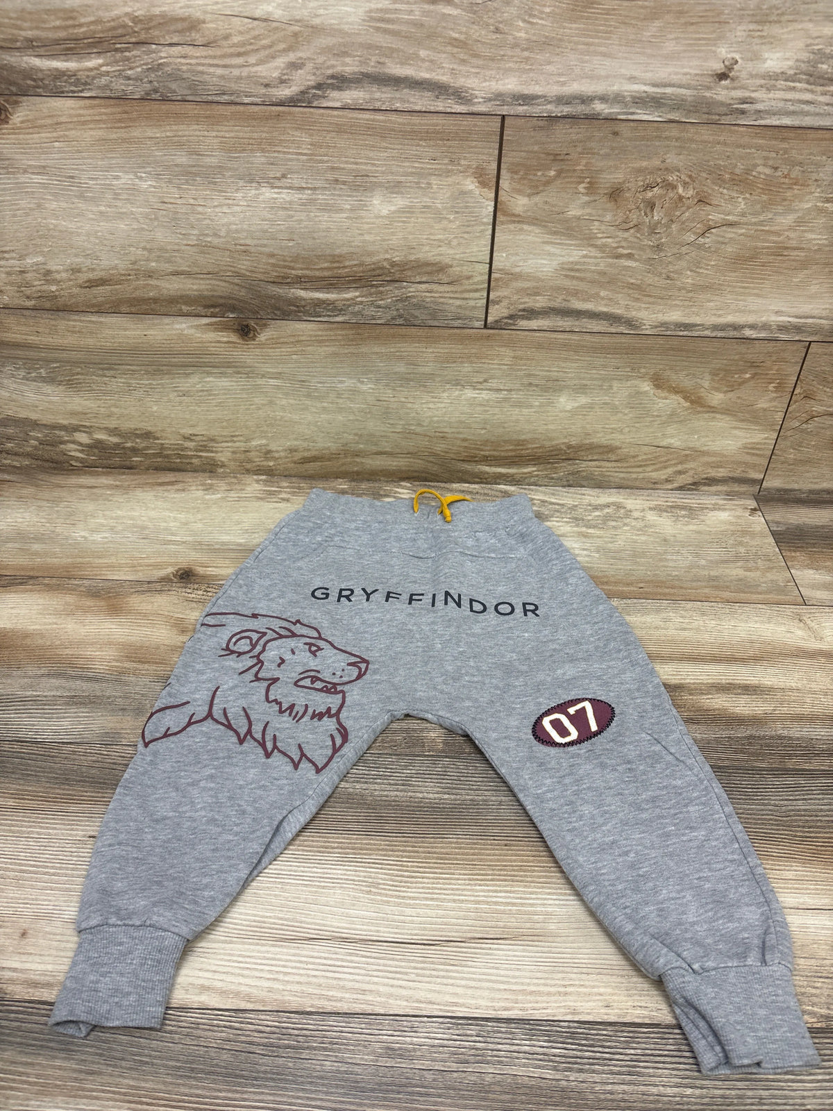 Harry Potter Gryffindor Drawstring Joggers Grey sz 3T