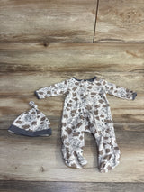 Disney Baby 2pc Simba Sleeper & Hat Set Grey sz 0-3m