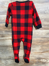 Old Navy Buffalo Plaid Blanket Sleeper Red sz 12-18m