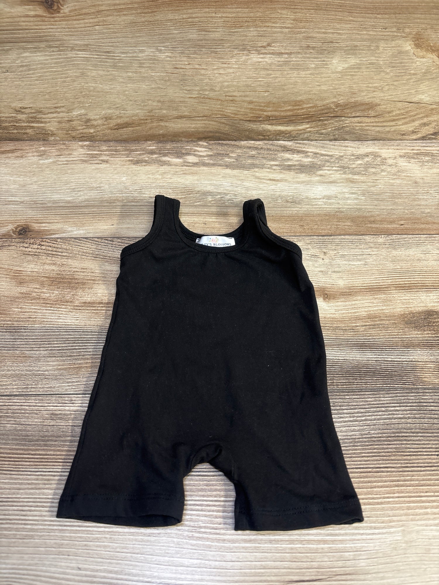 Bailey's Blossoms Sleeveless Leotard Black sz 6-9m