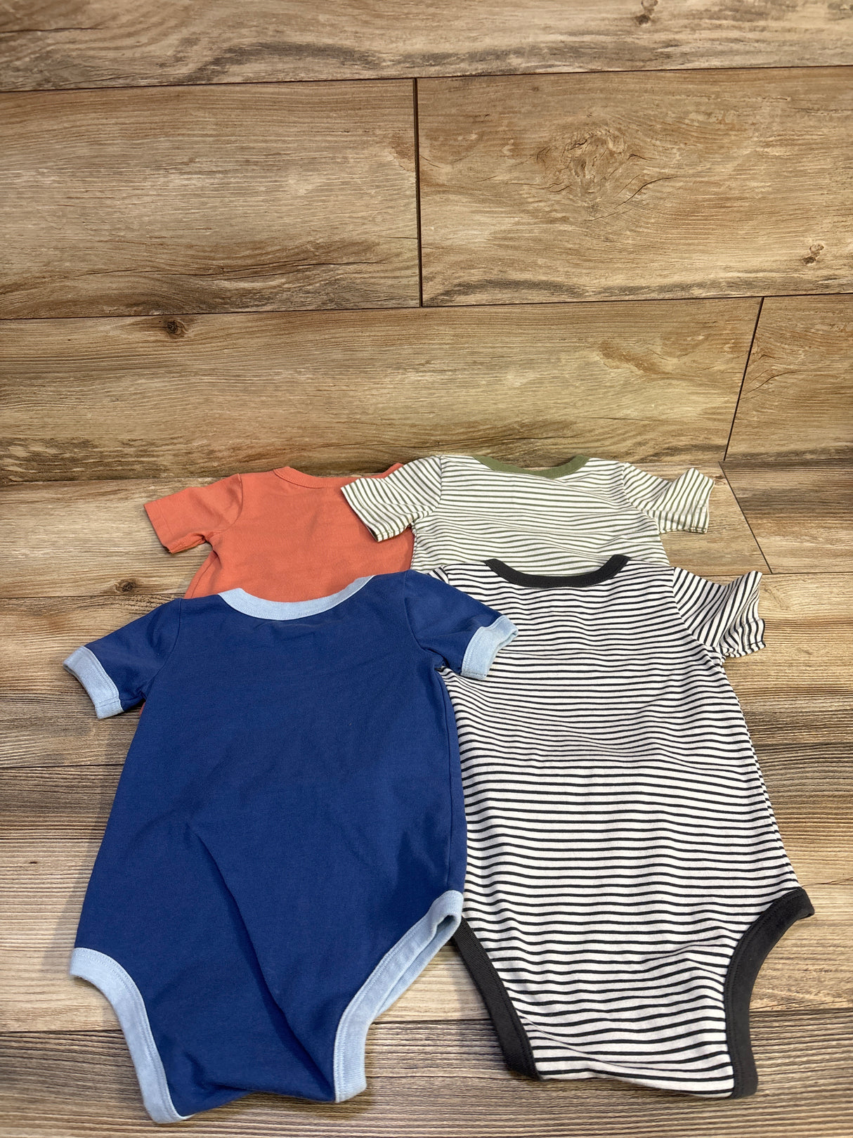 Cat & Jack 4pk Henley Bodysuit Set White sz 18m