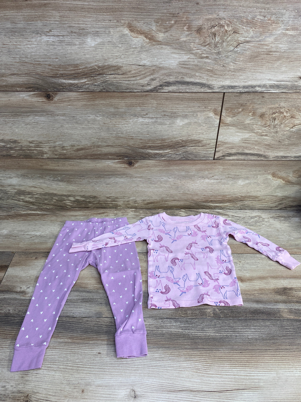Carter's 2pc Unicorn Pajama Set Pink sz 18m