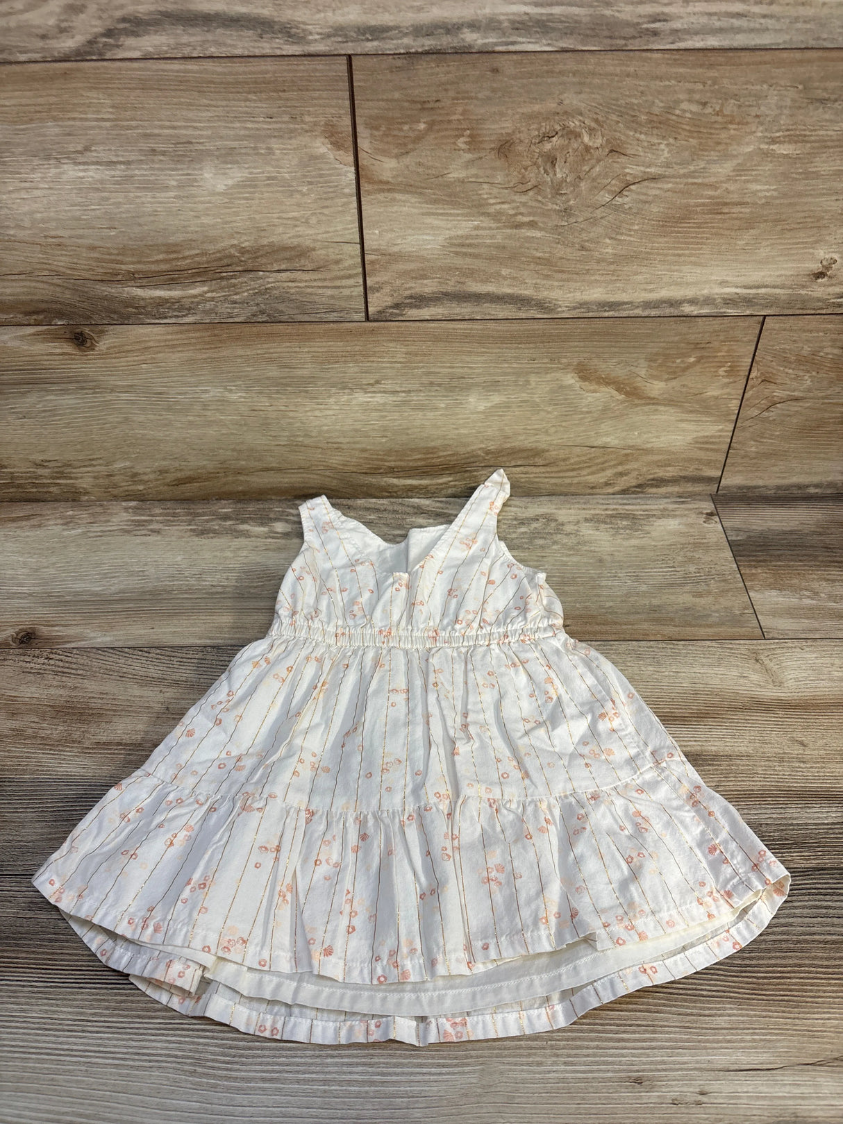 Carter's Striped Dress White sz 2T