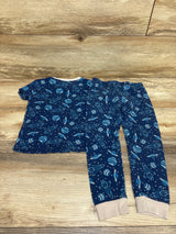Member's Mark 2pc Space Pajama Set Navy sz 4T